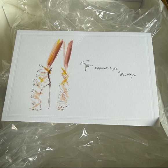 Giuseppe Zanotti Edizione 2016 Lace-Up Sandal Heels Nude Suede Size 37.5 - Picture 10 of 10